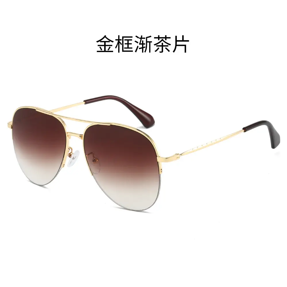 Men Pilot Sunglasses Gold Frame Black镜片 - Image 3