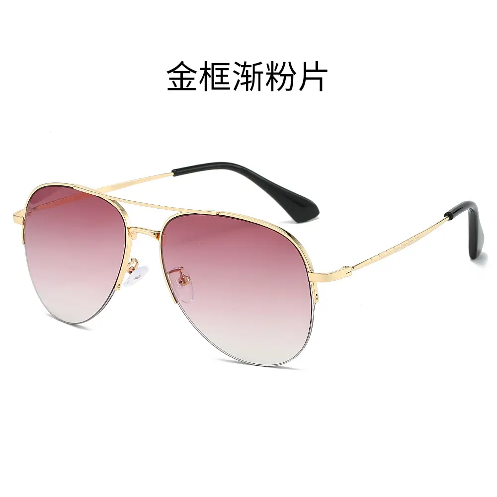 Men Pilot Sunglasses Gold Frame Black镜片 - Image 5