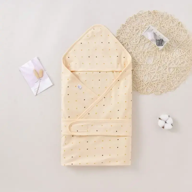 Pink Newborn Baby Bath Towel with Star Embroidery - Image 2