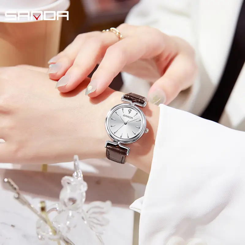 Sanda Compact Green Watch for Women Waterproof Quartz - Image 16
