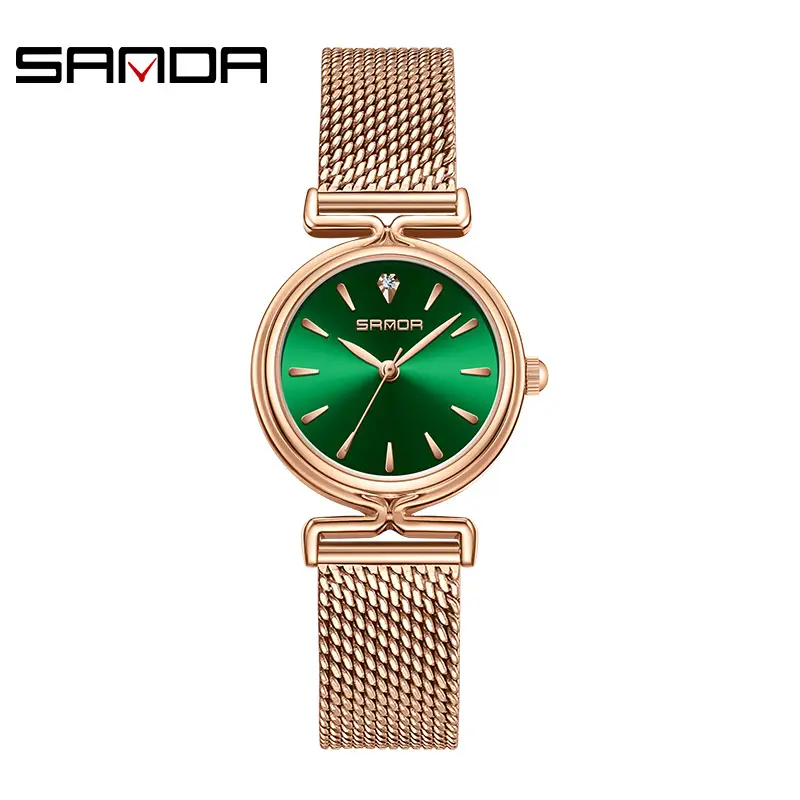 Sanda Compact Green Watch for Women Waterproof Quartz - Image 13
