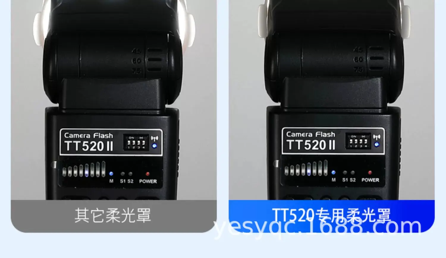 Shenniu V860III/850II TT600 Flash Light Cover Blue — feature 12