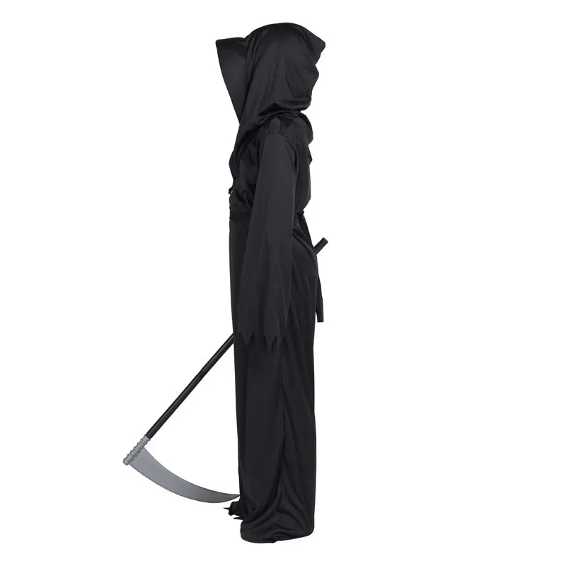 Halloween Ghost Costume with Scythe & Glasses - Image 2