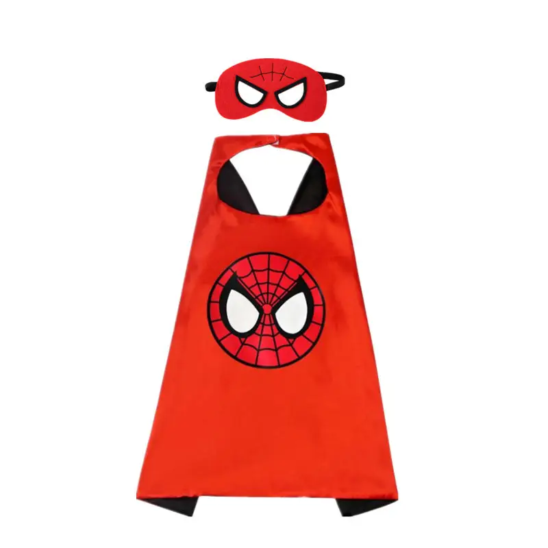 Children's Spider-Man 3D Black Red Cosplay Cloak - Image 34