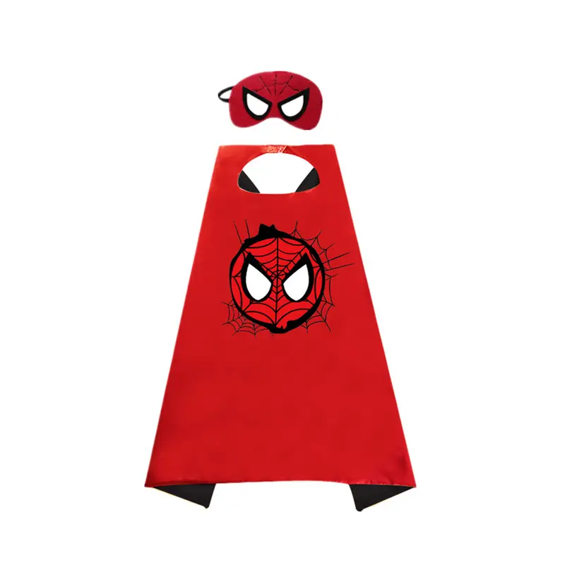 Children's Spider-Man 3D Black Red Cosplay Cloak - Image 22