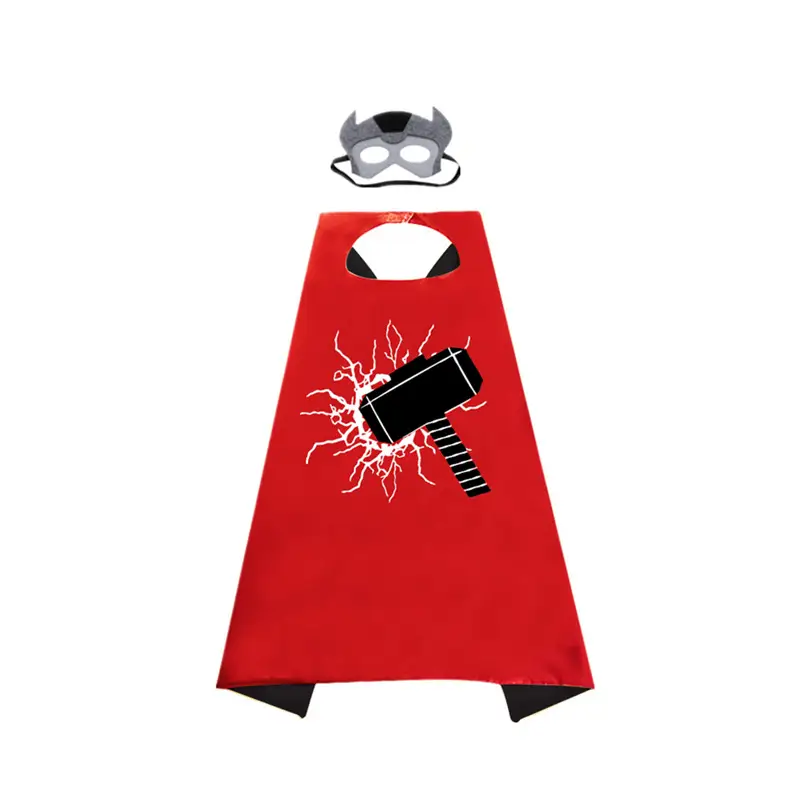 Children's Spider-Man 3D Black Red Cosplay Cloak - Image 23