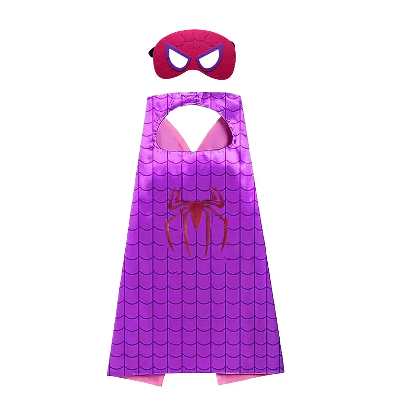 Children's Spider-Man 3D Black Red Cosplay Cloak - Image 28