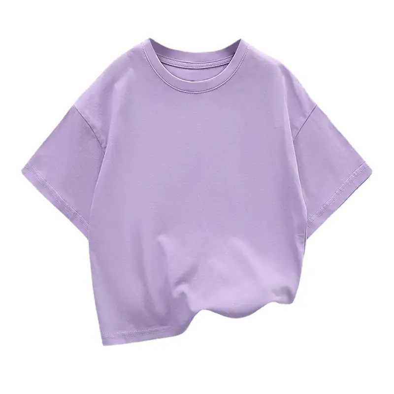 Korean Style Light Blue Shoulder Short Sleeve T-Shirt for Boys - Image 13