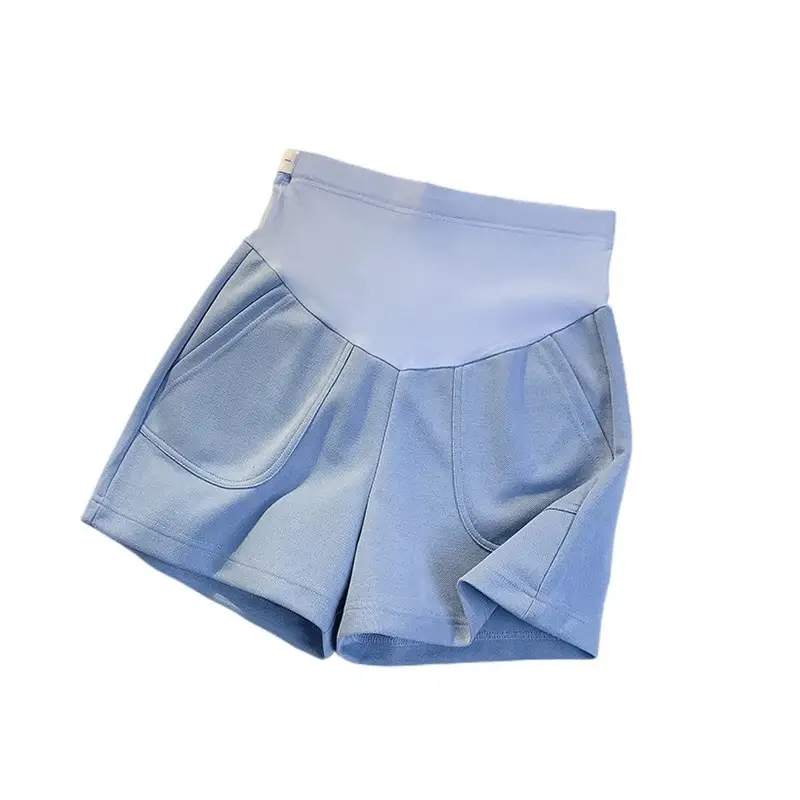 Black Thin Outerwear Shorts for Pregnant Women Small - Image 11