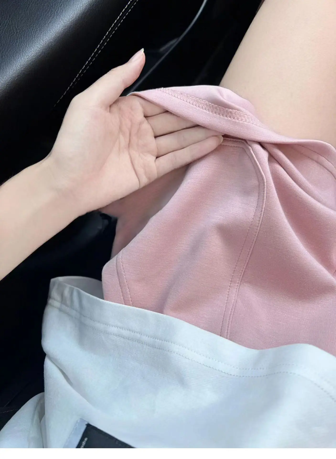 Black Thin Outerwear Shorts for Pregnant Women Small — feature 4