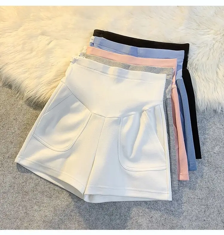 Black Thin Outerwear Shorts for Pregnant Women Small — feature 5