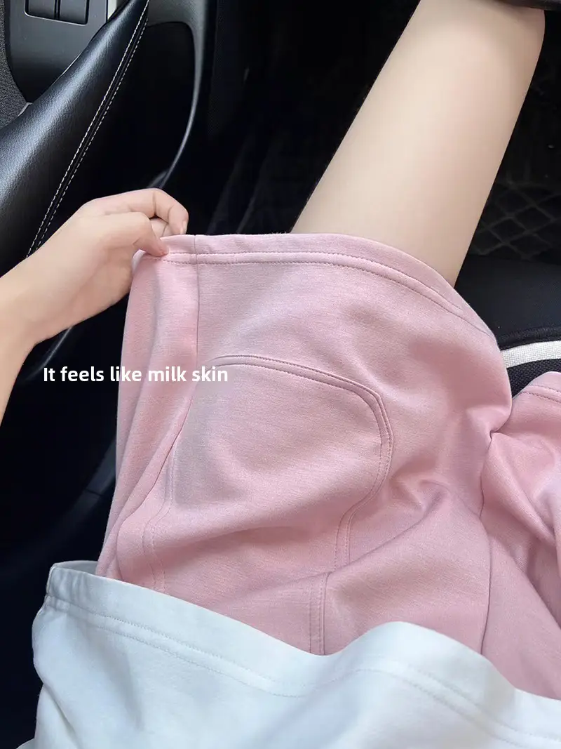 Black Thin Outerwear Shorts for Pregnant Women Small - Image 4