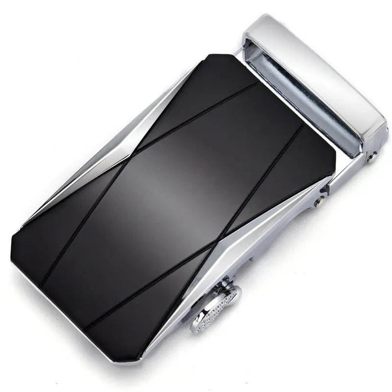 Automatic Belt Buckle 3.5" Alloy Black Men Women
