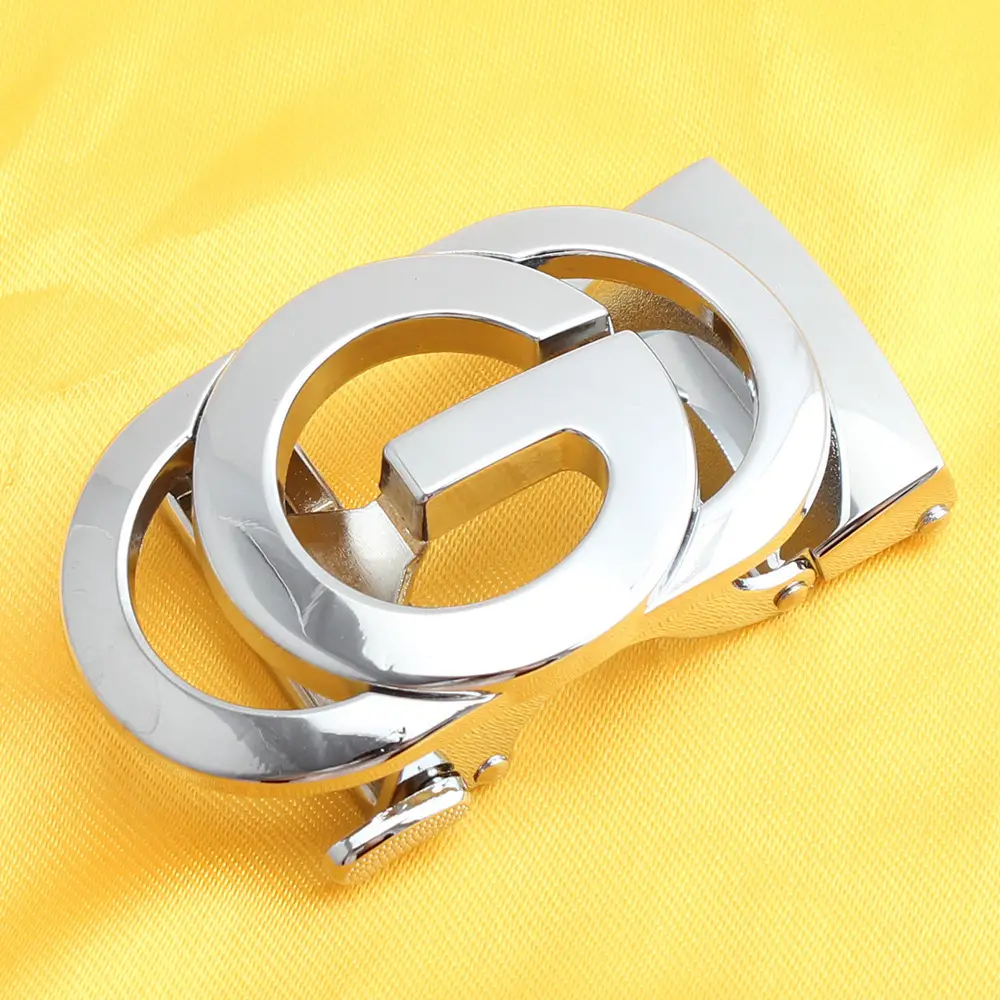 Automatic Belt Buckle 3.5" Alloy Black Men Women