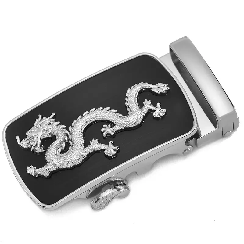 Automatic Belt Buckle 3.5" Alloy Black Men Women