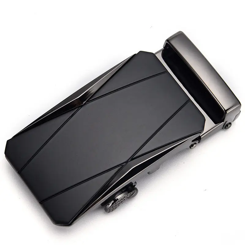 Automatic Belt Buckle 3.5" Alloy Black Men Women