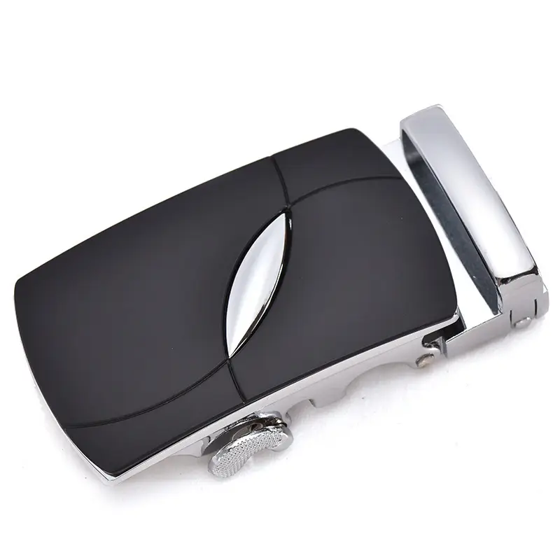 Automatic Belt Buckle 3.5" Alloy Black Men Women