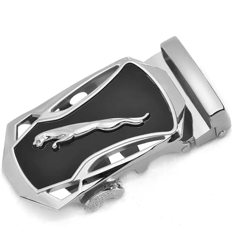 Automatic Belt Buckle 3.5" Alloy Black Men Women