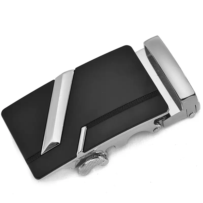 Automatic Belt Buckle 3.5" Alloy Black Men Women