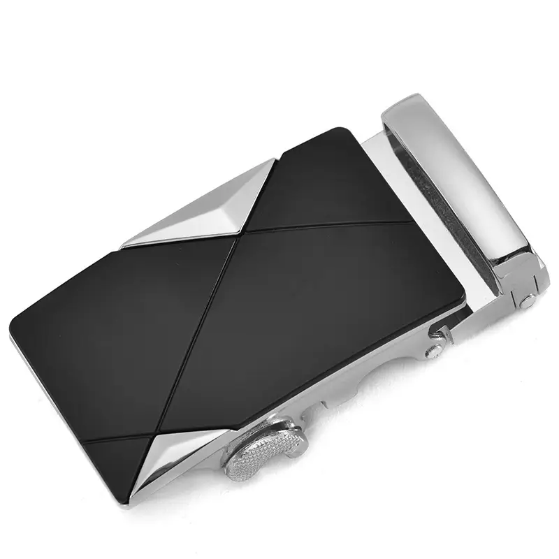Automatic Belt Buckle 3.5" Alloy Black Men Women