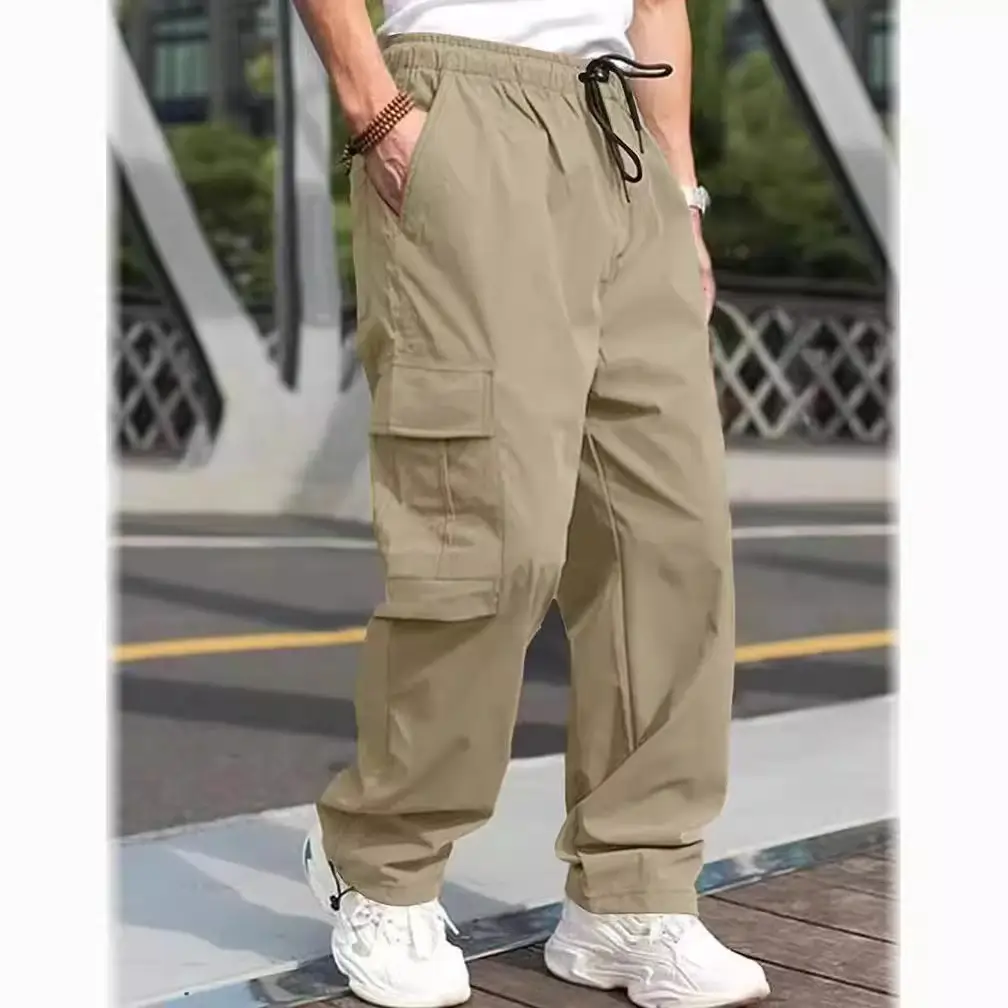 2023 Summer Men's Loose Straight Casual Pants European American - Image 11