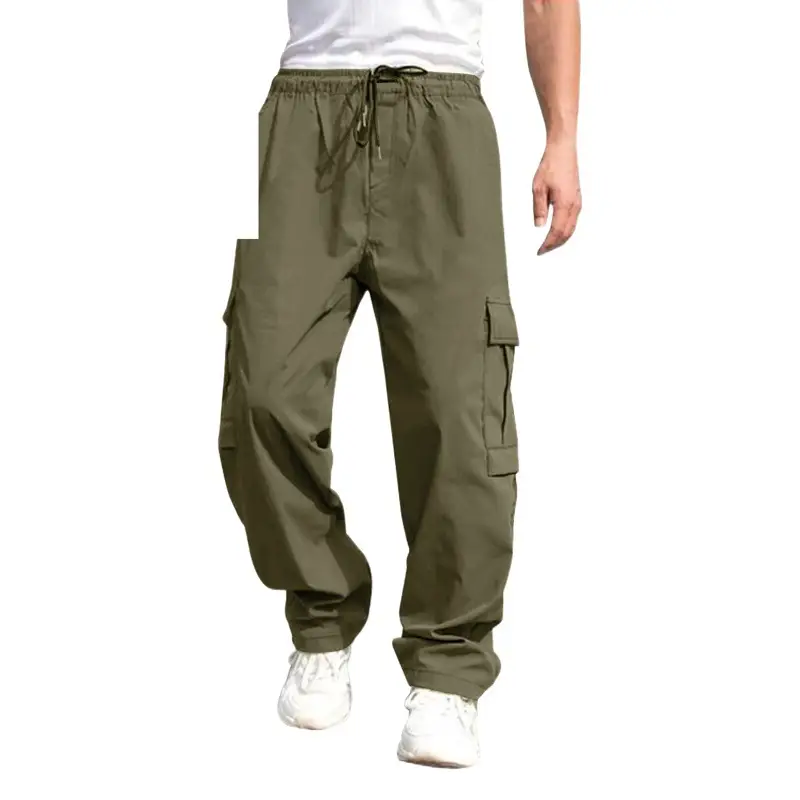 2023 Summer Men's Loose Straight Casual Pants European American