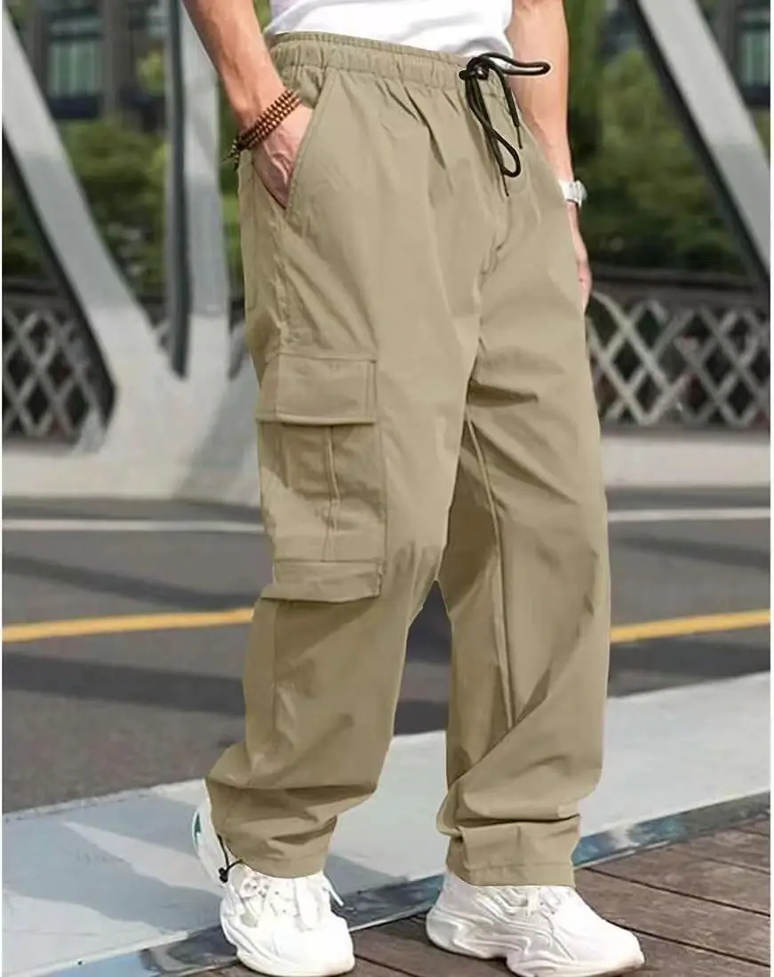 2023 Summer Men's Loose Straight Casual Pants European American - Image 6
