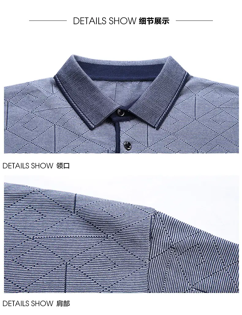 Men Navy Blue Polo T-Shirt Short Sleeve Casual — feature 16