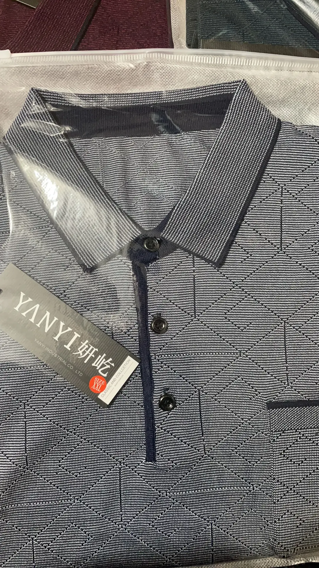 Men Navy Blue Polo T-Shirt Short Sleeve Casual — feature 19
