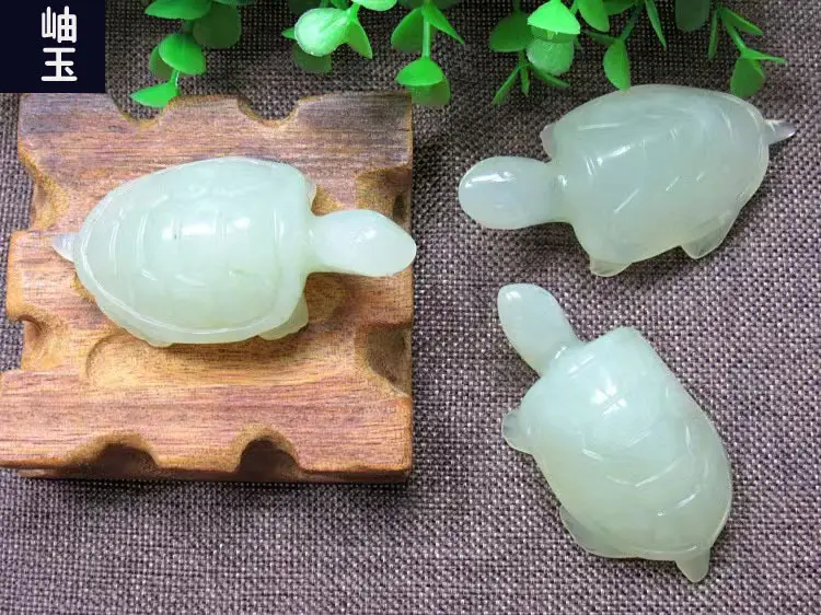 Natural Xiu Jade Turtle Pendant for Wealth & Treasure — feature 8