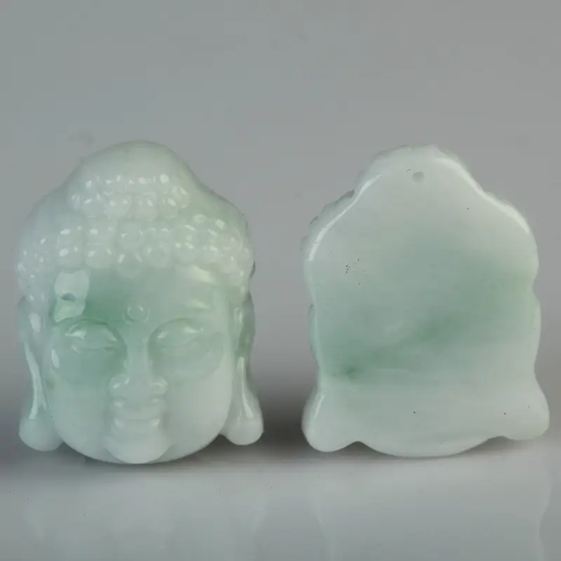 White Jade Buddha Pendant for Men Women Sakyamuni Design - Image 4