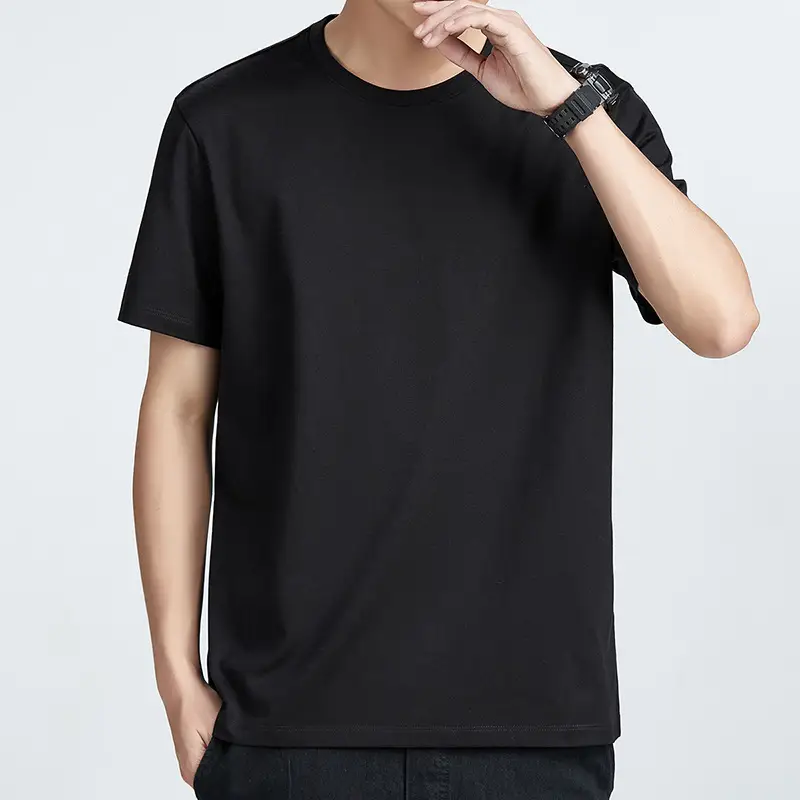 Men Yellow Slim Fit T-Shirt Round Neck Half Sleeve - Image 3