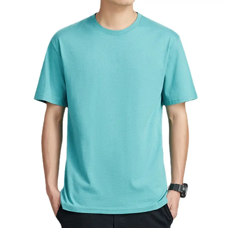 Men Yellow Slim Fit T-Shirt Round Neck Half Sleeve - Image 12