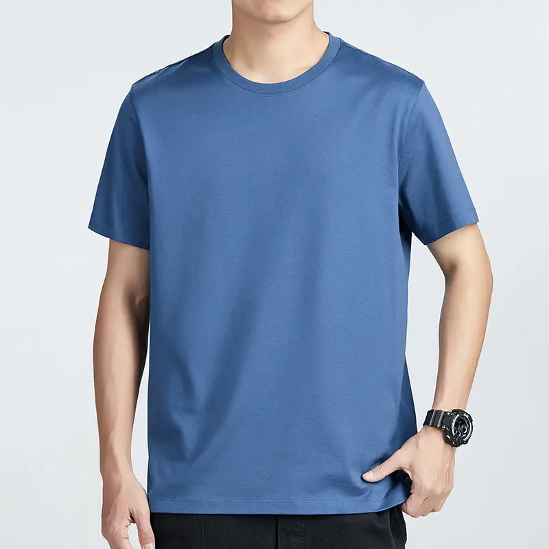 Men Yellow Slim Fit T-Shirt Round Neck Half Sleeve - Image 10
