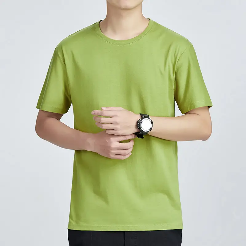 Men Yellow Slim Fit T-Shirt Round Neck Half Sleeve - Image 5