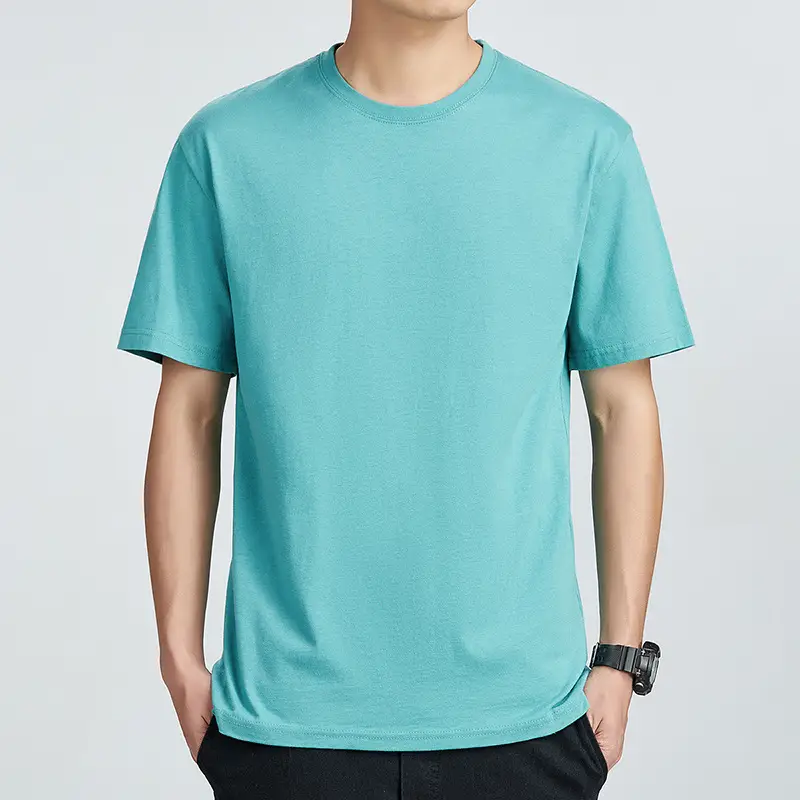 Men Yellow Slim Fit T-Shirt Round Neck Half Sleeve - Image 9