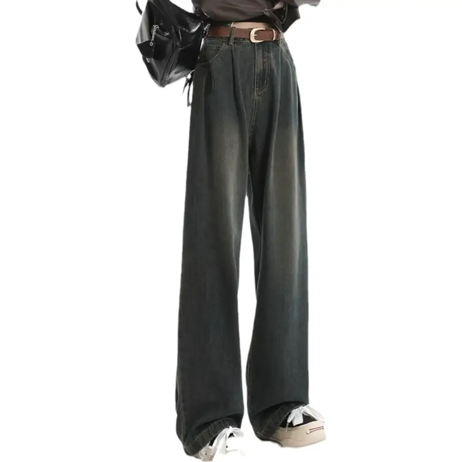 Fleece Lined Thick Black Straight Leg Jeans for Petite Women