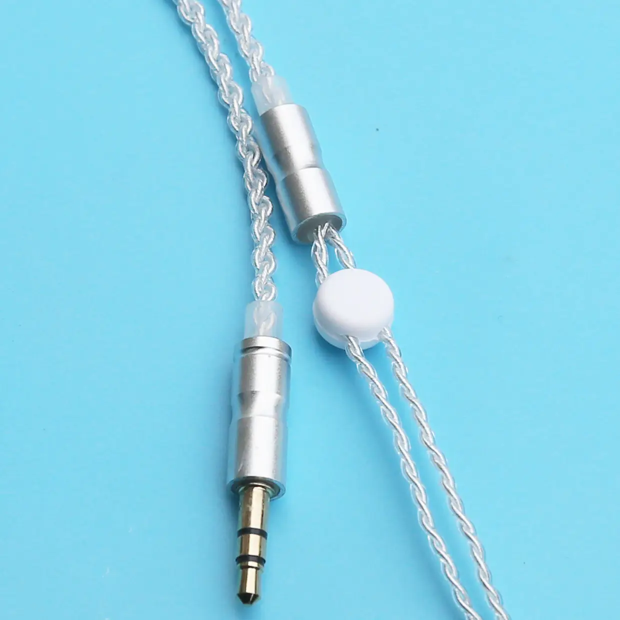 4-Strand Transparent Silver Headset Wire 3.5mm Plug — feature 6