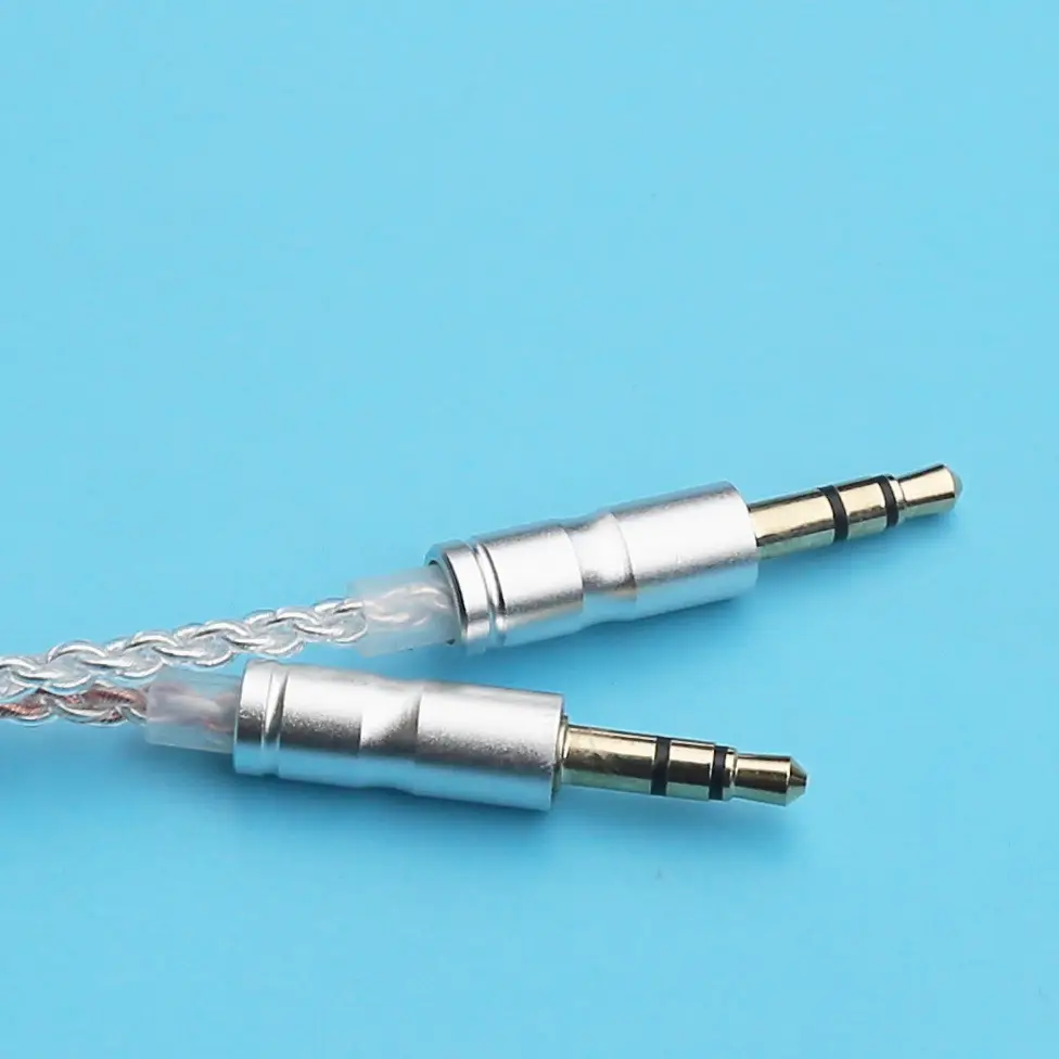 4-Strand Transparent Silver Headset Wire 3.5mm Plug — feature 7