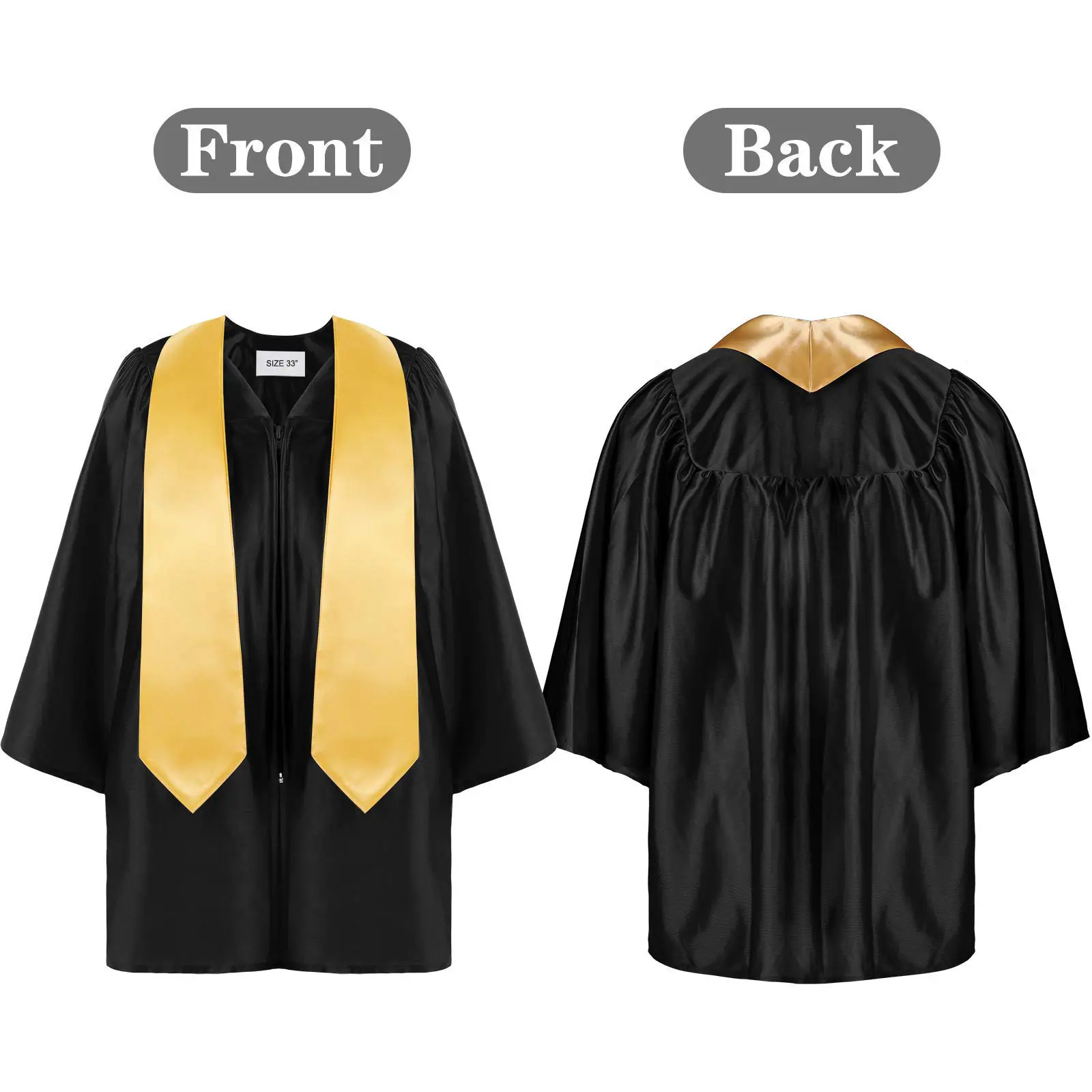 Green Knitted Graduation Gown with Shawl and Tassels - Image 17