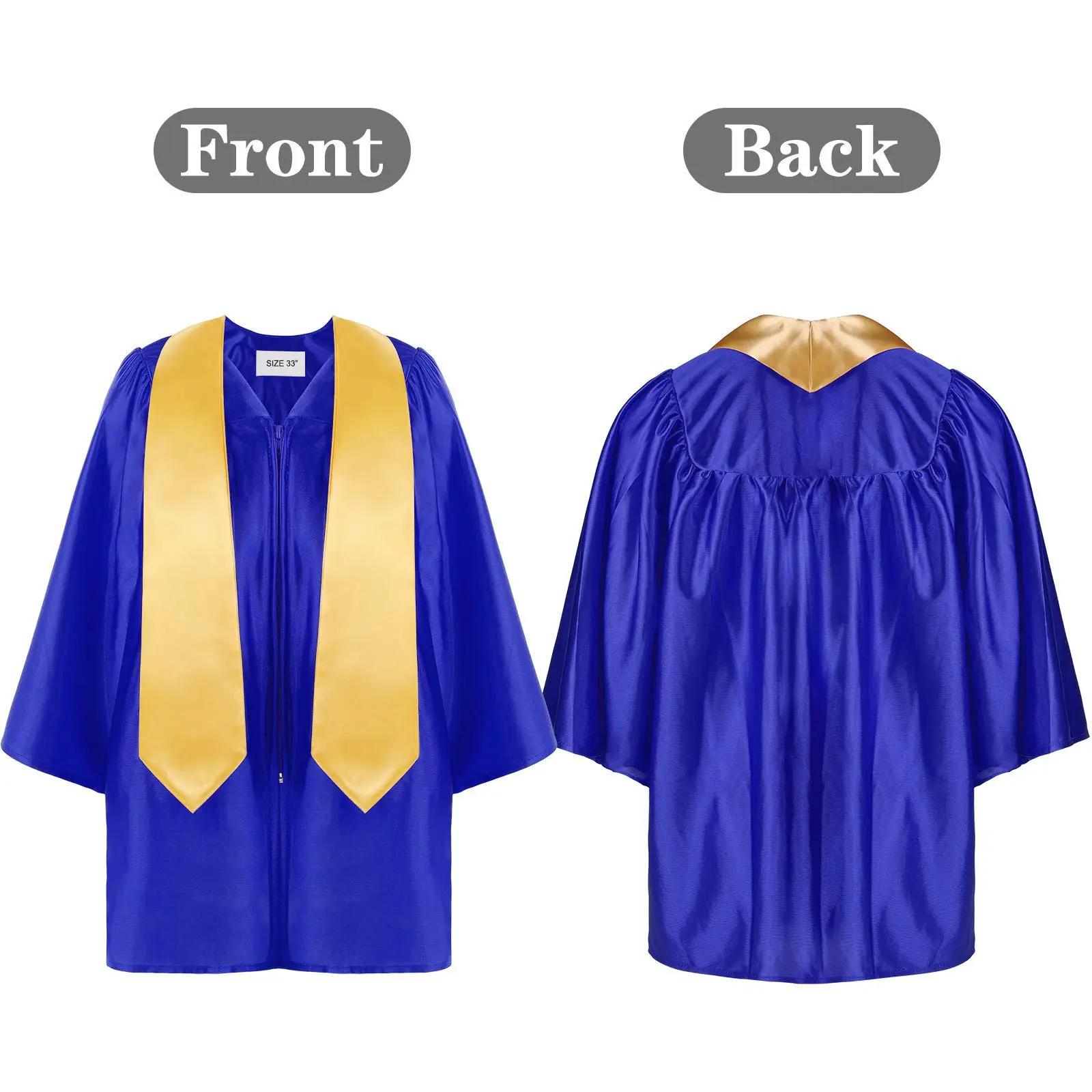 Green Knitted Graduation Gown with Shawl and Tassels — feature 13