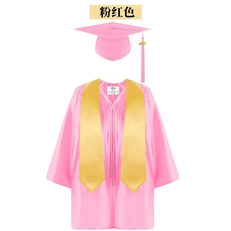 Green Knitted Graduation Gown with Shawl and Tassels - Image 6