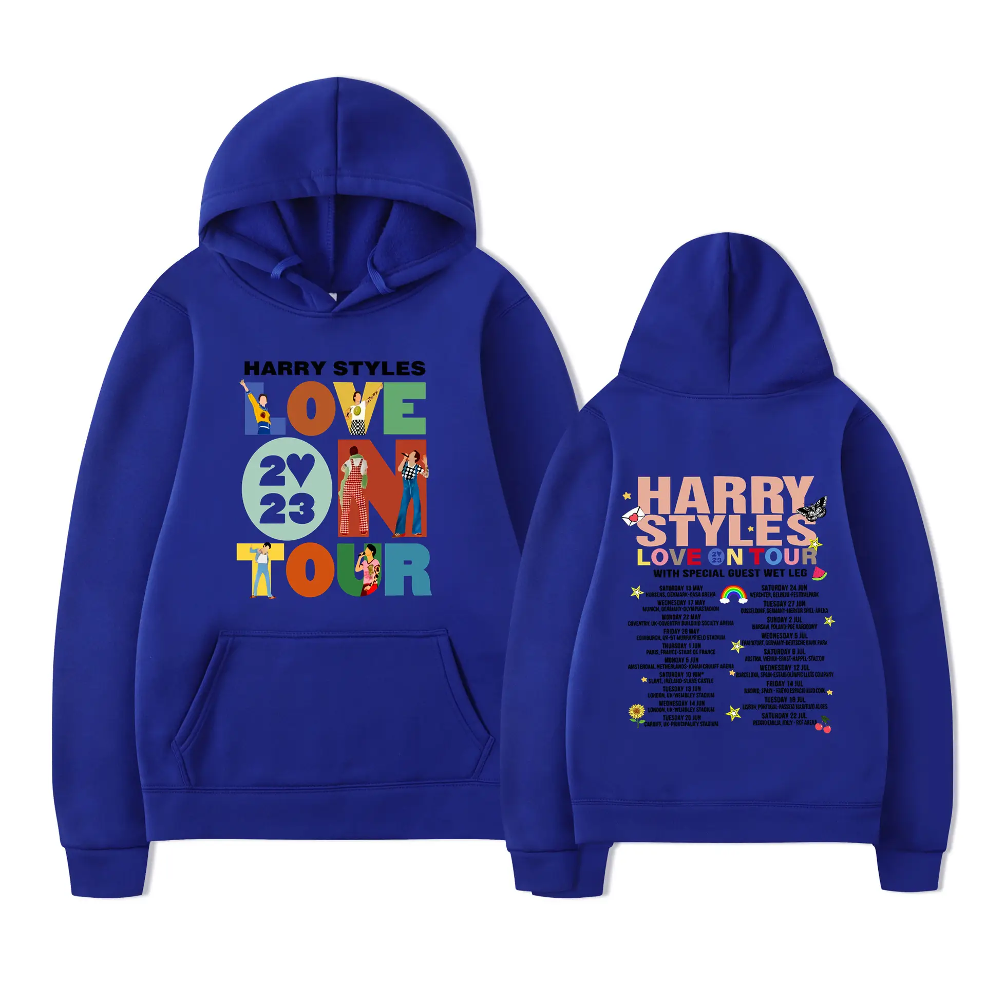 2023 Harry Styles Couple Hooded Velvet Suit Purple - Image 13