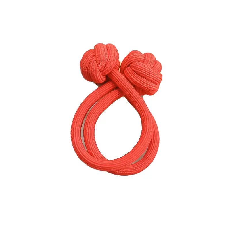 Pink Knotted Rubber Hair Band Double Head Rope - Image 9