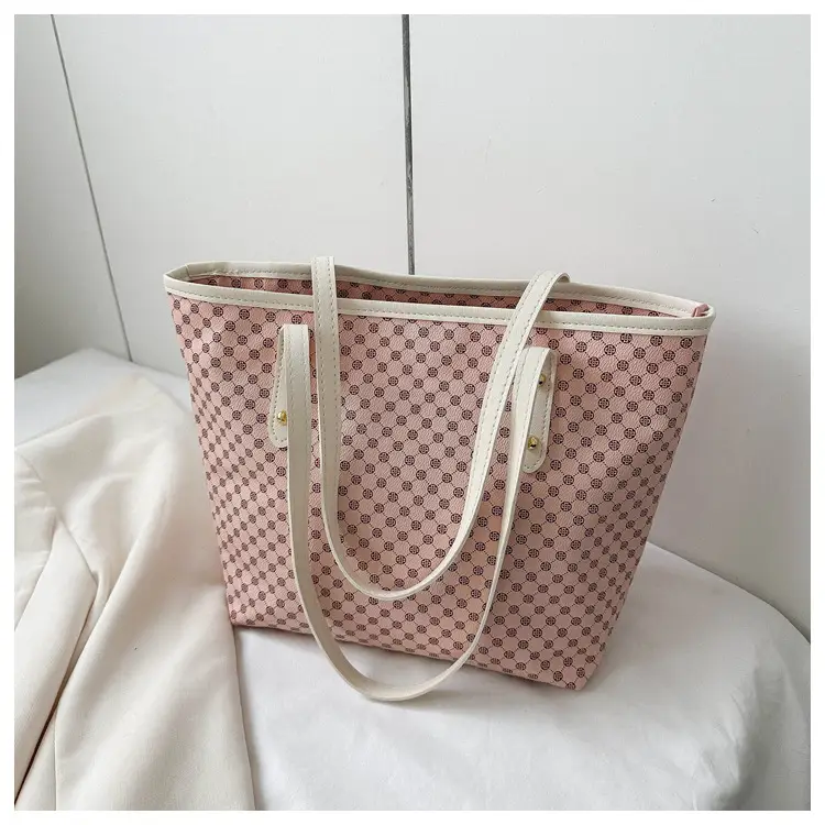 Women High-End Monogram Tote Bag Brown 2026 - Image 2