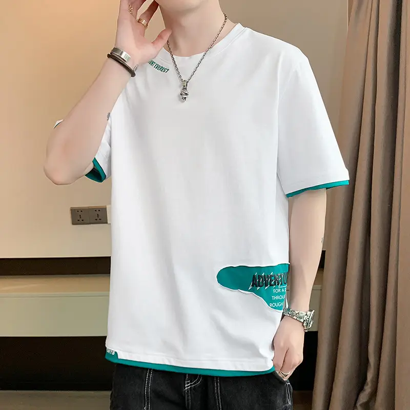 Men's Loose Fit Joker T-Shirt Cream Half Sleeve