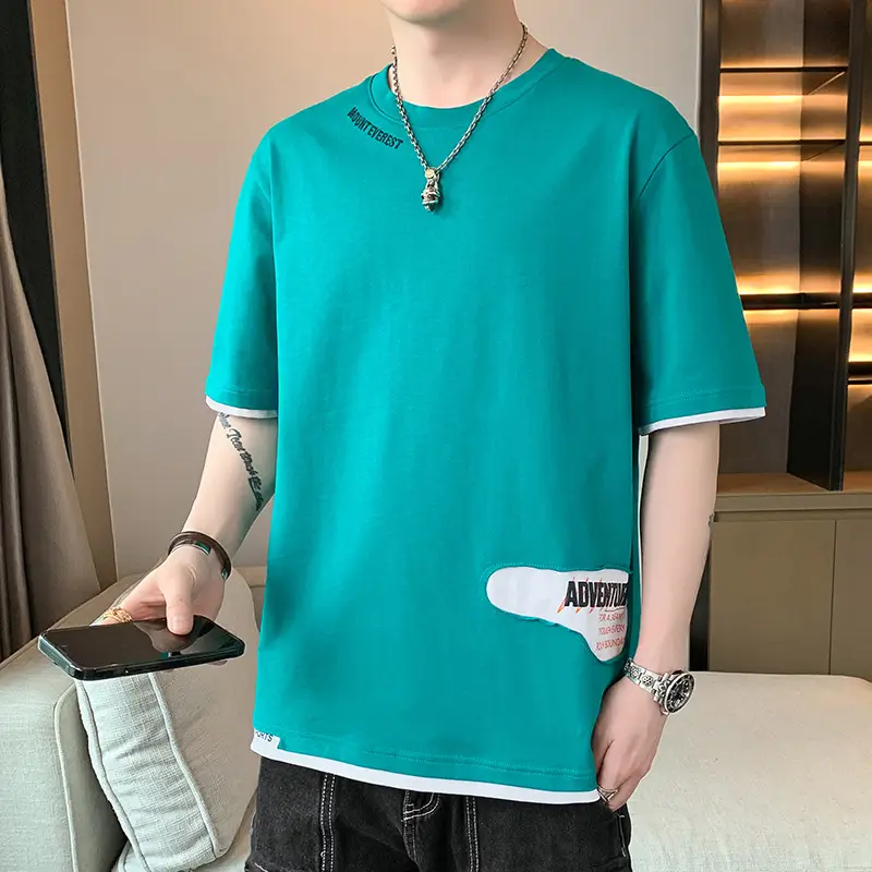 Men's Loose Fit Joker T-Shirt Cream Half Sleeve