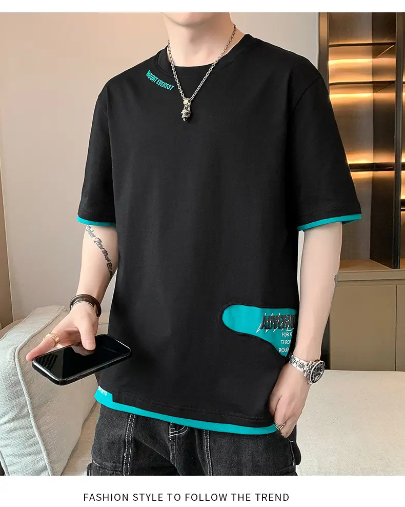 Men's Loose Fit Joker T-Shirt Cream Half Sleeve — feature 13