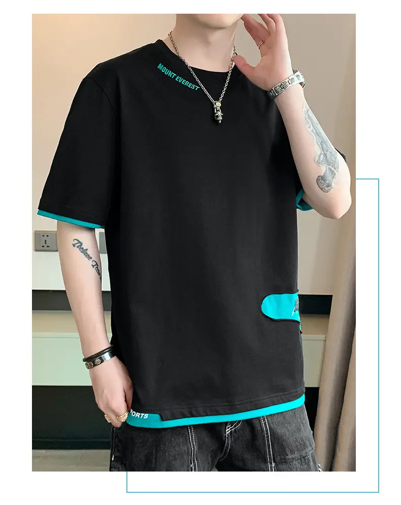 Men's Loose Fit Joker T-Shirt Cream Half Sleeve — feature 14