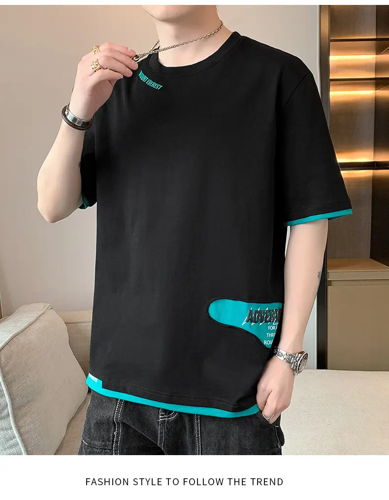 Men's Loose Fit Joker T-Shirt Cream Half Sleeve — feature 15